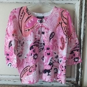 Designers Original pink paisley sweater